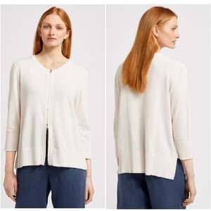 Carolyn Donnelly The Edit Cream Zip Through Cardigan